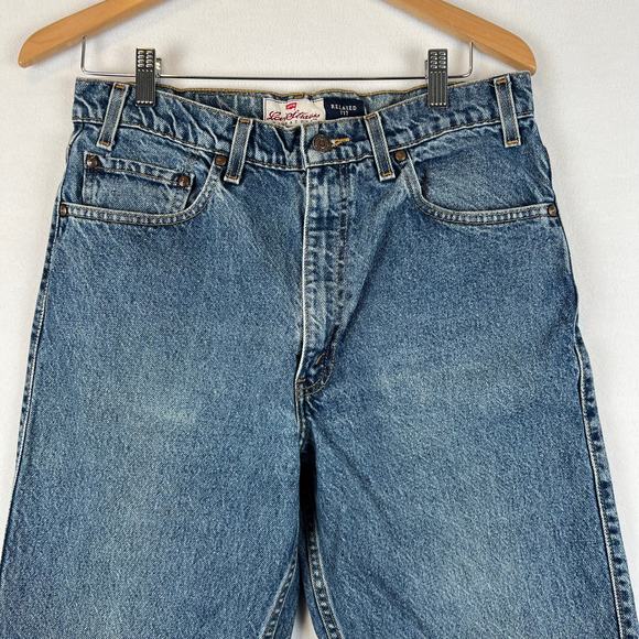 VINTAGE Levis Signature Series 540 Jeans Mens 34x30 Relaxed Fit Denim Brown Tab - Picture 2 of 10